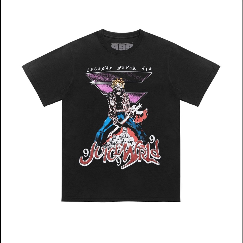JUICE WRLD 999 X FAZE CLAN CHAMPION TEE (BLACK)